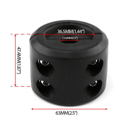 Winch Cable Hook Stopper, Rubber Winch Stopper for Wire & Synthetic Rope, with Stainless Steel Screws and V1192-AZ-W-3454