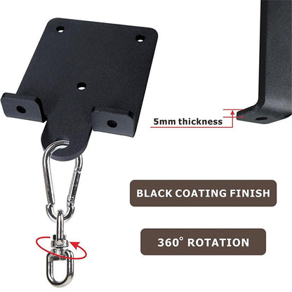 Punching Bag Hanger for Heavy Bag Beam Mount Hardware 360 degrees Rotation Boxing Bag Ceiling Mount I-Beam V1192-AZ-W-3455