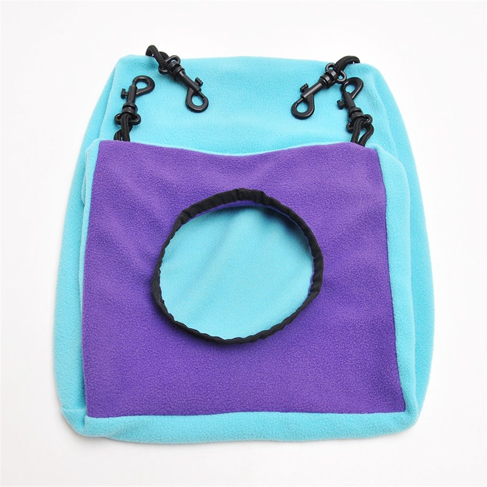 Small Animals Cube Hammock for Ferret, Rat, Chinchilla, Squirrel, Guinea Pig Cage Hanging Warm Hideout Bed V1192-AZ-W-3462