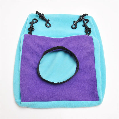 Small Animals Cube Hammock for Ferret, Rat, Chinchilla, Squirrel, Guinea Pig Cage Hanging Warm Hideout Bed V1192-AZ-W-3462