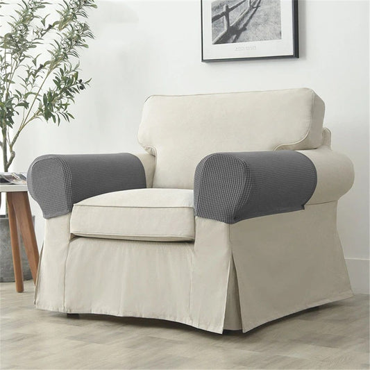 Machine washable household sofa armrests, chair covers, elastic sofa armrests covers (2-piece set of V1192-AZ-W-3466