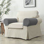 Machine washable household sofa armrests, chair covers, elastic sofa armrests covers (2-piece set of V1192-AZ-W-3466