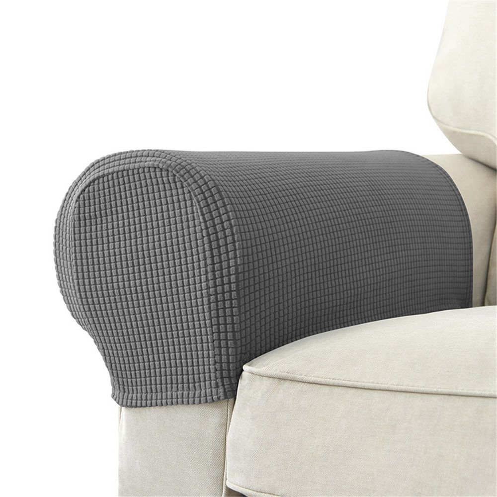 Machine washable household sofa armrests, chair covers, elastic sofa armrests covers (2-piece set of V1192-AZ-W-3466