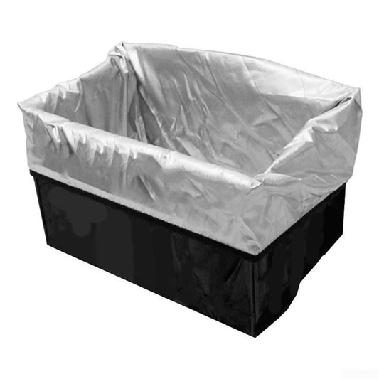 Wiel Bike Basket with Liner Rainproof Cover, Folding Bicycle Basket Easy Install to Front Handlebar or Rear V1192-AZ-W-3470