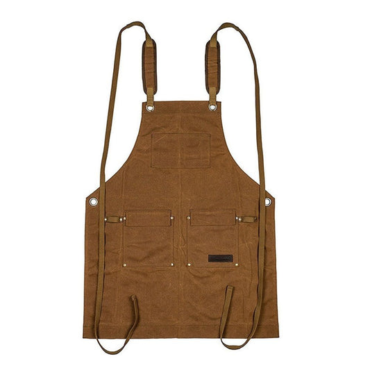 Woodworking Apron for Men Shop Apron Thick Canvas Work Apron with Tool Pockets,Carpentry Electrician Garden V1192-AZ-W-3477
