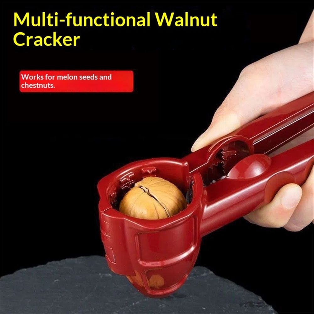 Nut Cracker Tool, Nutcracker Tool for All Nut Walnut Plier with Non-Slip Handle Red Pecan Nut Cracker Tool V1192-AZ-W-3487