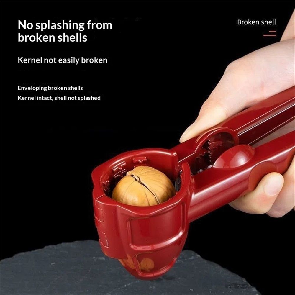 Nut Cracker Tool, Nutcracker Tool for All Nut Walnut Plier with Non-Slip Handle Red Pecan Nut Cracker Tool V1192-AZ-W-3487