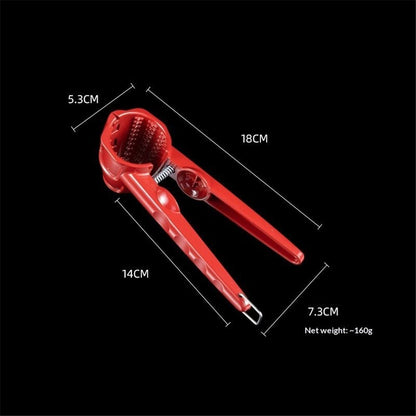 Nut Cracker Tool, Nutcracker Tool for All Nut Walnut Plier with Non-Slip Handle Red Pecan Nut Cracker Tool V1192-AZ-W-3487