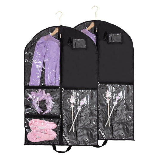 40Inch Garment Bag for Hanging Clothes, Waterproof Dance Costume Bags, Gusseted Hanging Garment Bags for V1192-AZ-W-3499