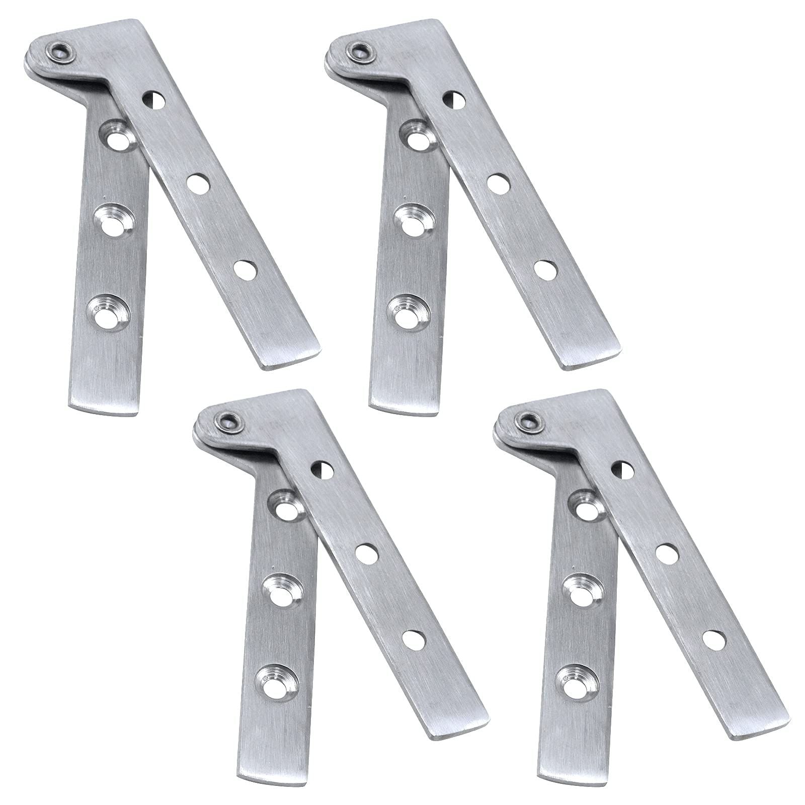 Pack of 8 360 Degree Rotatable Pivot Hinge for Window Fence Sheds Kitchen gate Closet Cupboards(Excluding V1192-AZ-W-3501