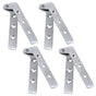 Pack of 8 360 Degree Rotatable Pivot Hinge for Window Fence Sheds Kitchen gate Closet Cupboards(Excluding V1192-AZ-W-3501