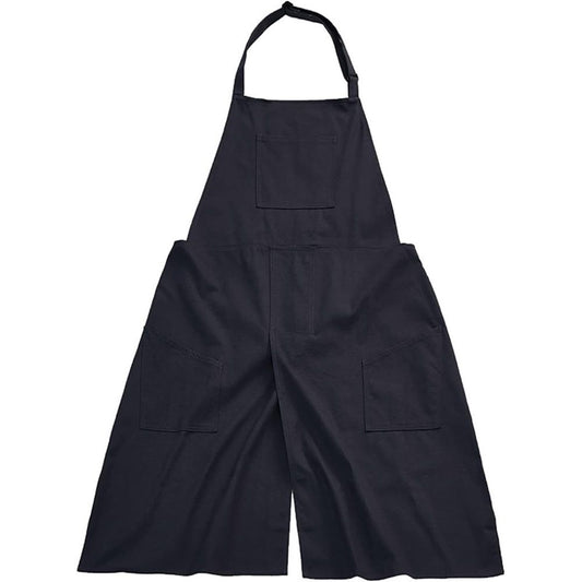 Pottery Apron Split Leg Long Artist Painting Aprons with 3 Pockets for Ceramics Clay Women Men(black) V1192-AZ-W-3505