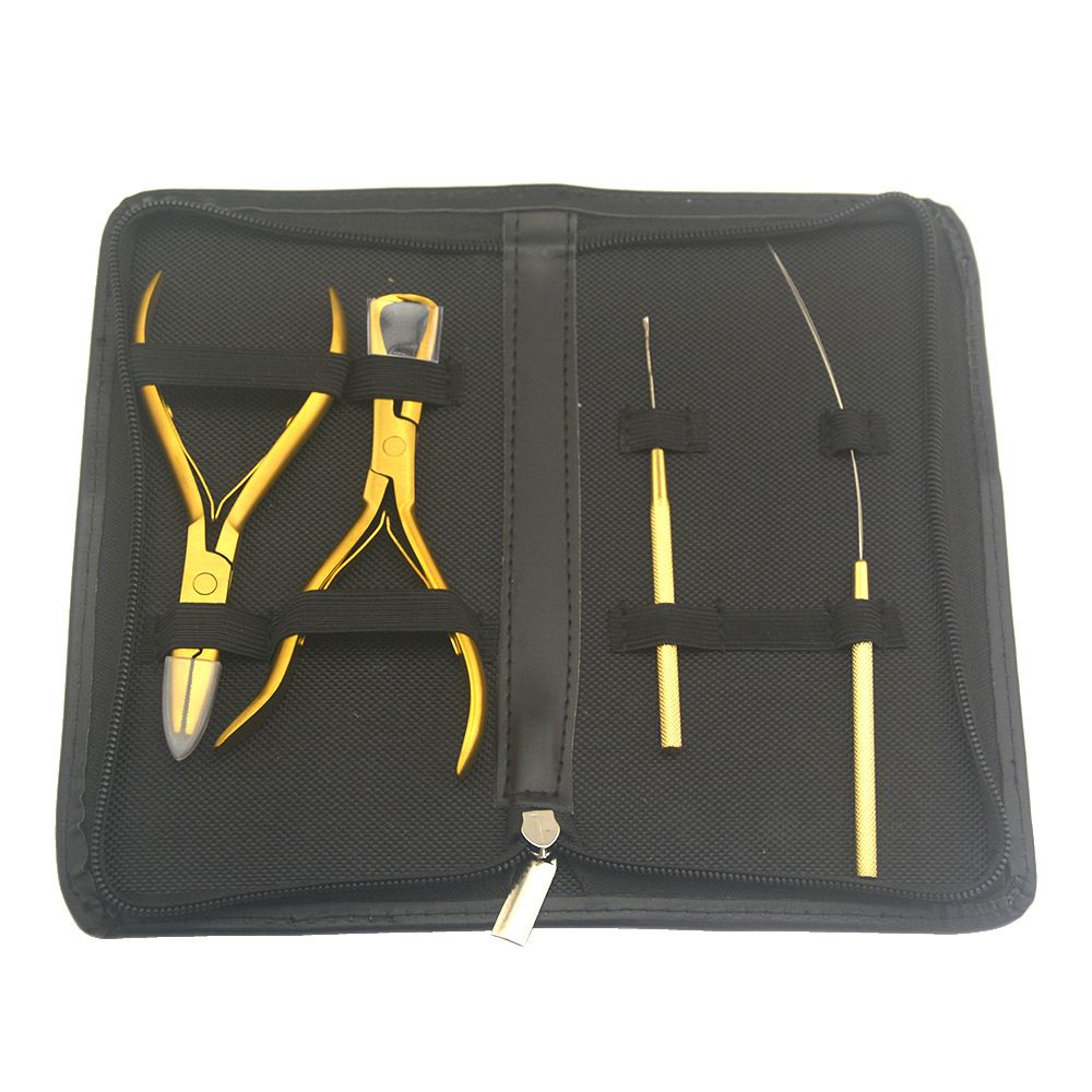 Professional Hair Extension Tools Kit, Hair Extensions Remover Pliers, Micro Links Beads Hair Pulling Hook & V1192-AZ-W-3525