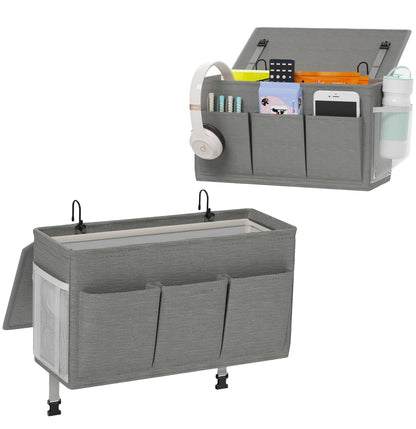 Dual purpose bedside storage device, multifunctional bedside storage solution magazine remote control V1192-AZ-W-3531