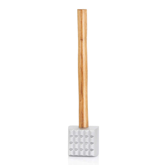 Foodservice Wood Handle Aluminum Meat Tenderizer/Mallet/Hammer, home Western restaurant steak loosening meat V1192-AZ-W-3538