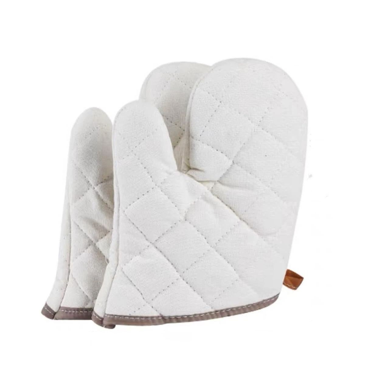 Cotton Oven a pair , High Heat Resistant Microwave Gloves, Kitchen Mitts for Baking,Cooking, BBQ, Small V1192-AZ-W-3539