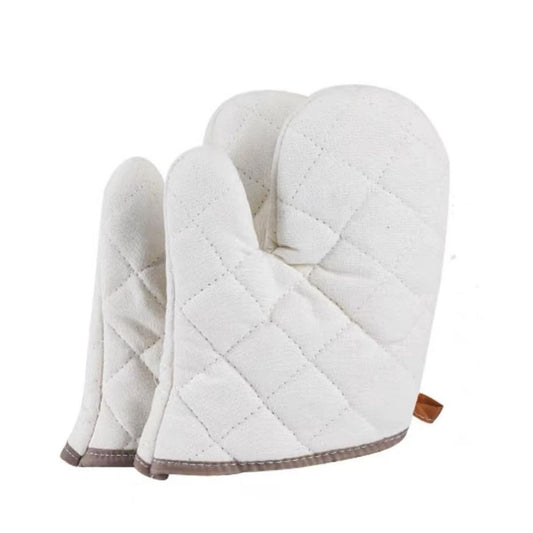 Cotton Oven a pair , High Heat Resistant Microwave Gloves, Kitchen Mitts for Baking,Cooking, BBQ, Small V1192-AZ-W-3539