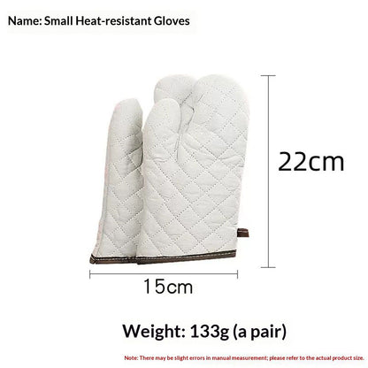 Cotton Oven a pair , High Heat Resistant Microwave Gloves, Kitchen Mitts for Baking,Cooking, BBQ, Small V1192-AZ-W-3539