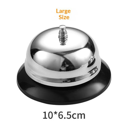 Bell for Desk - Loud & Clear Call Bell with Matte Anti-Rust Steel, Durable Design for Office, Reception, V1192-AZ-W-3540