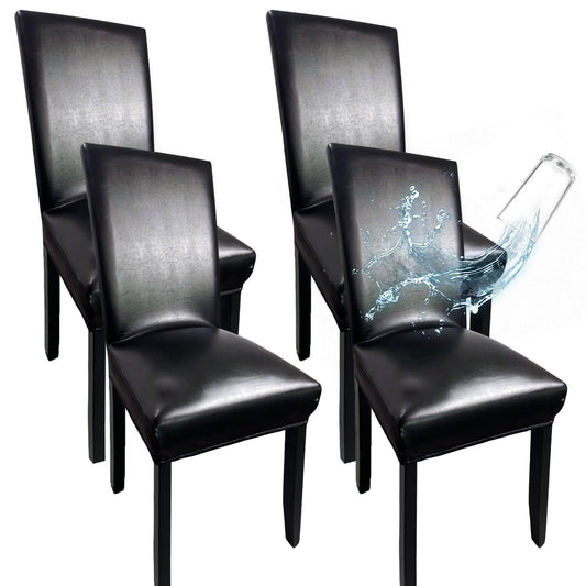 Chair Covers for Dining Chairs Set of 4, Super Stretch Waterproof Kitchen Chair Covers Thickened Washable V1192-AZ-W-3543