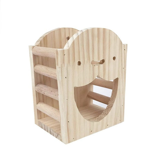 Rabbit Hay Feeder Rack Wood Grass Holder Less Wasted Hay Box Food Feeding Manger Hanging Hay Dispenser for V1192-AZ-W-3544
