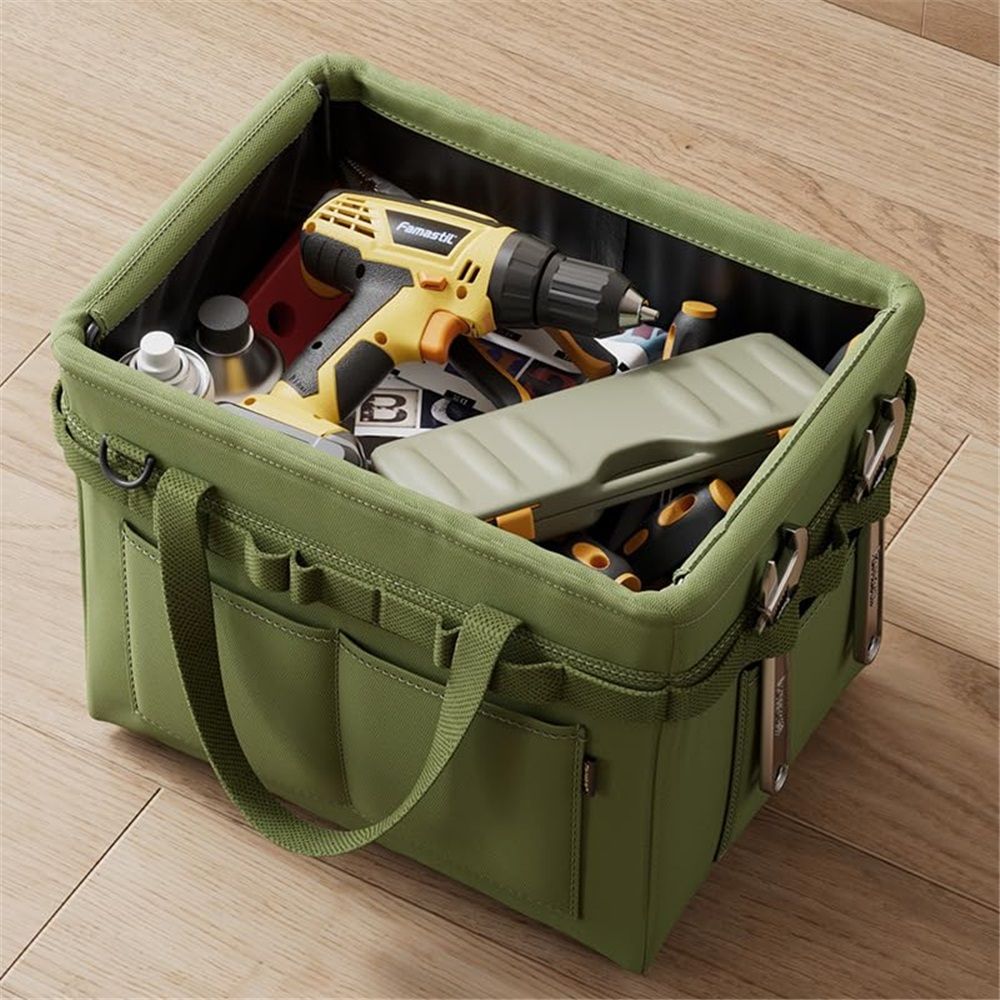 Car trunk storage, multifunctional storage toolbox, heavy-duty tool storage bag, multi pocket foldable V1192-AZ-W-3551