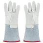Cryogenic Gloves 40cm Long Mid-arm LN2 Protective Gloves for Liquid Nitrogen/Dry Ice/Cold Storage V1192-AZ-W-3554