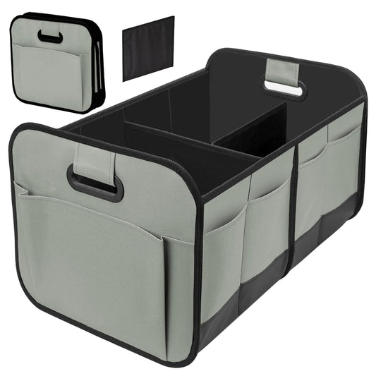 Car Trunk Organizer, Car Storage Organizer with 70L Large Capacity Waterproof Collapsible and 10 Pockets, V1192-AZ-W-3556