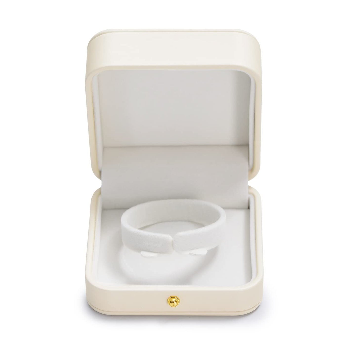 Premium Leather Bracelet Bangle Box Jewelry Gift Case white Interior Bracelet Storage Holder(White) V1192-AZ-W-3558