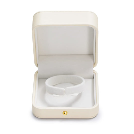 Premium Leather Bracelet Bangle Box Jewelry Gift Case white Interior Bracelet Storage Holder(White) V1192-AZ-W-3558