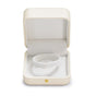 Premium Leather Bracelet Bangle Box Jewelry Gift Case white Interior Bracelet Storage Holder(White) V1192-AZ-W-3558