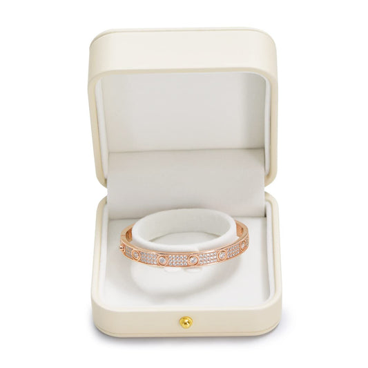 Premium Leather Bracelet Bangle Box Jewelry Gift Case white Interior Bracelet Storage Holder(White) V1192-AZ-W-3558