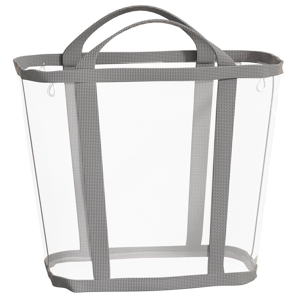 Mesh Bag with Handles, Collapsible Laundry Basket, Foldable Laundry Bag, Breathable Folding Beach V1192-AZ-W-3562