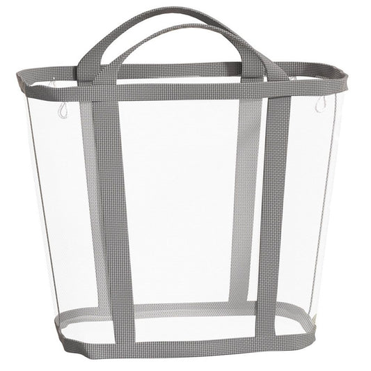 Mesh Bag with Handles, Collapsible Laundry Basket, Foldable Laundry Bag, Breathable Folding Beach V1192-AZ-W-3562