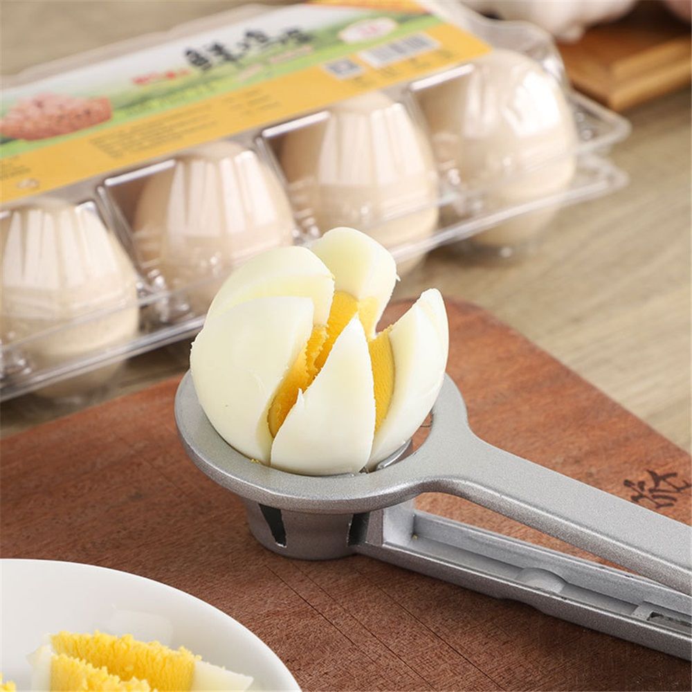 Best Utensils Stainless Steel Egg Slicer Wedger Cutter, Divides Hard Boiled Eggs Into 6 Equal Segments In One V1192-AZ-W-3567