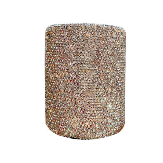 crystal Pencil Pen Pot Holder Box Bling Rhinestone Pen organizer Holder Cosmetic Pen Container Luxury diamond V1192-AZ-W-3578