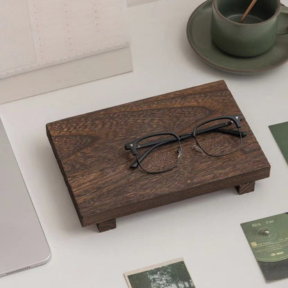 Wooden square storage rack desktop figurine display storage rack display board desktop photography decoration V1192-AZ-W-3579