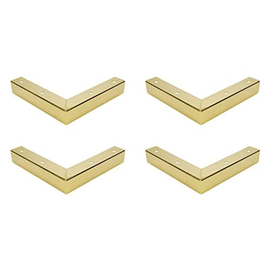 4pcs Dresser Legs Metal Furniture Legs 1 inch / 25 mm Height for Cabinet Sofa Table Replacement Parts, with V1192-AZ-W-3593