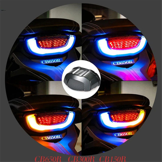 Motorcycle Brake Tail Light Integrated Turn Signals Compatible Cruiser Sportbikes Touring Dirt Bike Standard V1192-AZ-W-3594