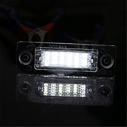 2pcs LED License Plate Light Car Number Lamp Replacement White Light License Plate LED Light, Extremely V1192-AZ-W-3601