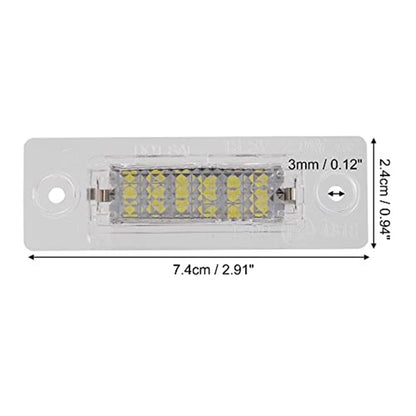 2pcs LED License Plate Light Car Number Lamp Replacement White Light License Plate LED Light, Extremely V1192-AZ-W-3601