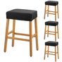 Stool Covers Rectangle - 4 Pack Stretch Waterproof Saddle Seat Cover Counter Bar Stools Bar Chairs Covers V1192-AZ-W-3608