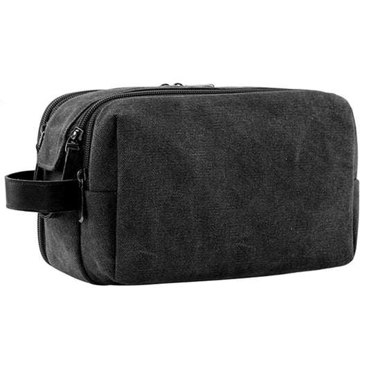 Toiletry Bag for Men, Canvas Travel Toiletry Organizer Dopp Kit Water-resistant Shaving Bag for Toiletries V1192-AZ-W-3611