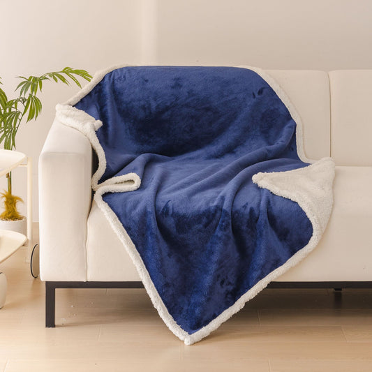 Dog Blankets for Small Dogs - Waterproof Cat Blanket Washable - Fleece Puppy Blanket, Soft Plush Reversible V1192-AZ-W-3614