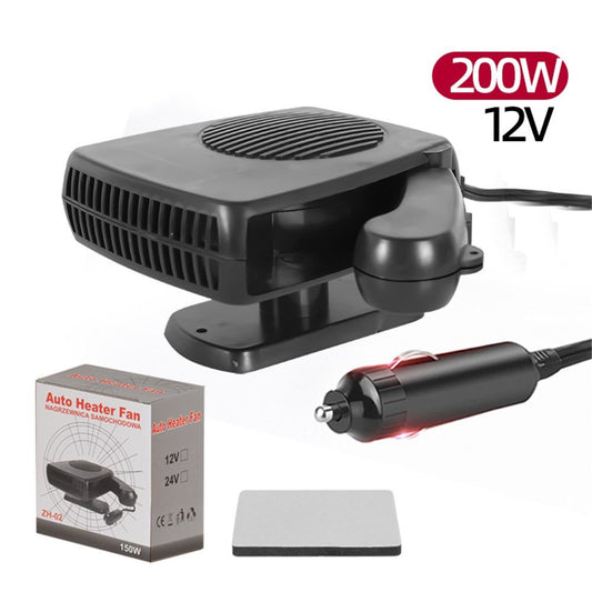 Car Heater 12V 200W Portable Car Heater Defroster Fans, Heating Fast Heating Defrost Defogger with Plug in V1192-AZ-W-3617