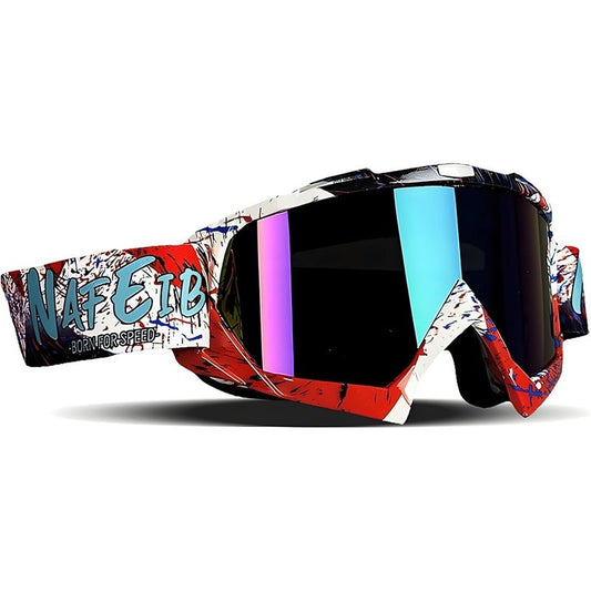 Motocross Goggles ATV Dirt Bike Motorcycle Goggles Bike Riding Goggles UTV MX OTG Offroad Goggles Anti Fog UV V1192-AZ-W-3624