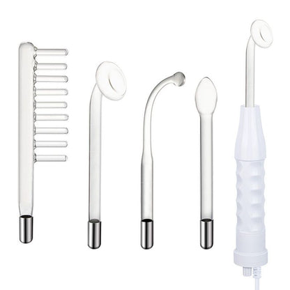 High Frequency Facial Machine - Portable Handheld High Frequency Facial Skin Wand Machine with 4 Different V1192-AZ-W-3631