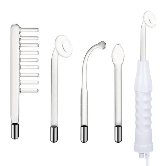 High Frequency Facial Machine - Portable Handheld High Frequency Facial Skin Wand Machine with 4 Different V1192-AZ-W-3631