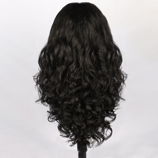 Lace 26in-Lacefrontal Hand Tied Glueless Synthetic With Natural Density Preplucked Hairline (black) V1192-AZ-W-3635