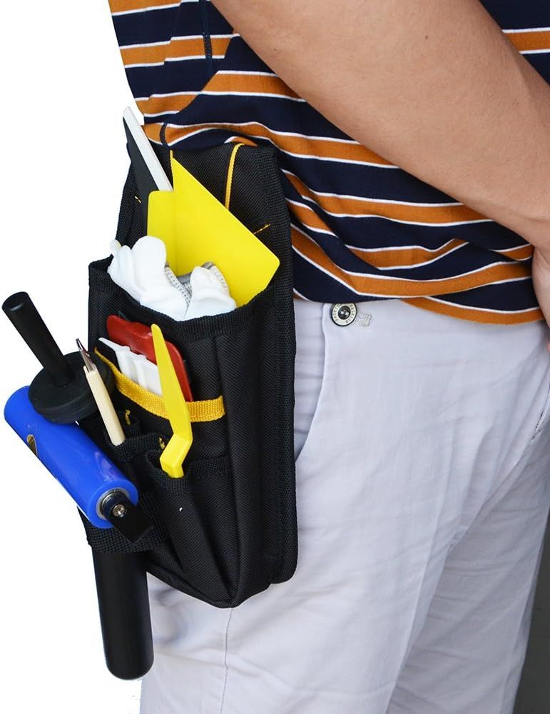 Organizer Tool Pouch Multi-Purpose Wrapping Tool Bag Mini Work Holder Heavy-Duty Small Organizer for Car V1192-AZ-W-3637